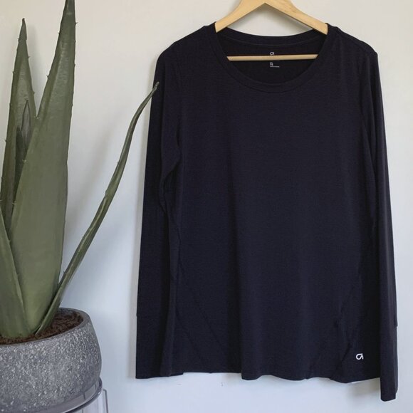 GapFit Breathe Long Sleeve T-Shirt XL Black - Picture 7 of 10